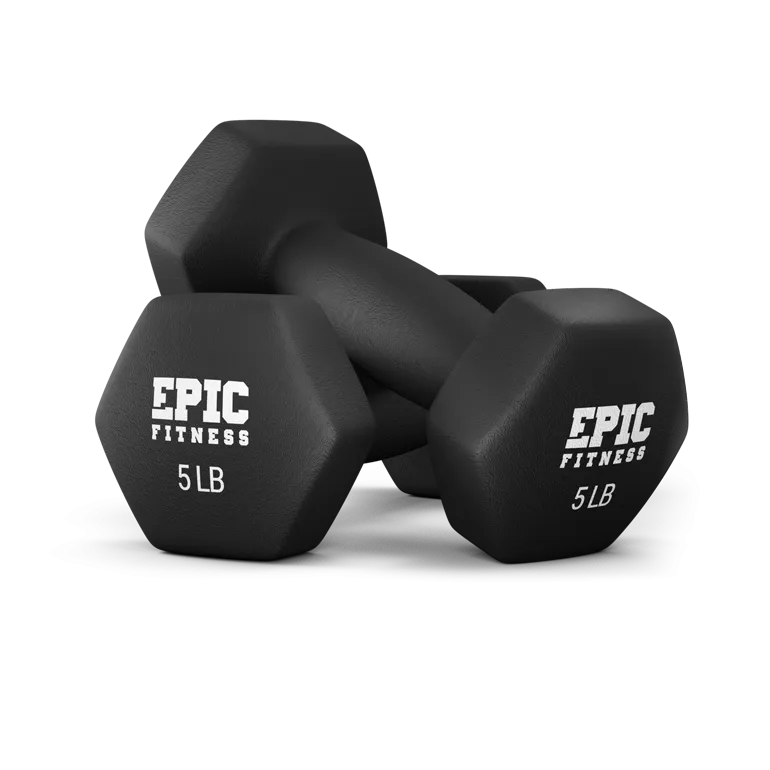 150-Pound Neoprene Dumbbell Set with A-Frame Rack