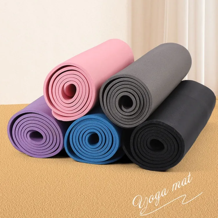 187 x 62.5 x 0.8cm NBR Yoga Mat Widened and Thickened Non-slip Dance Fitness Mat(Blue)