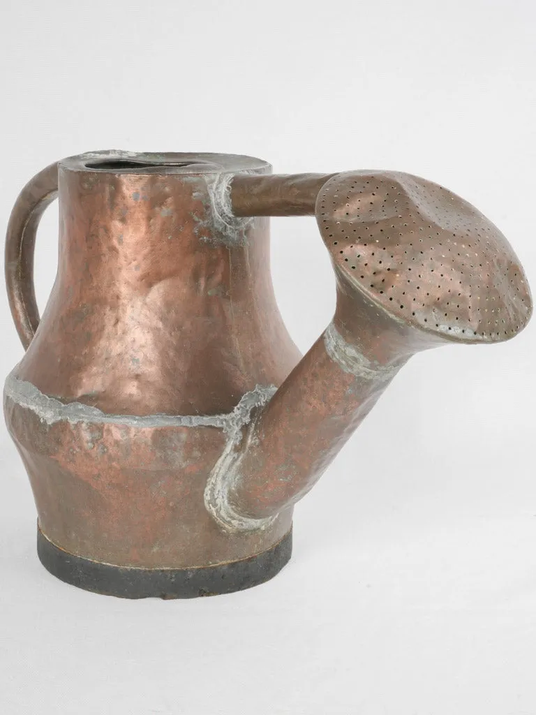 18th Century French Copper Potbelly Watering Can