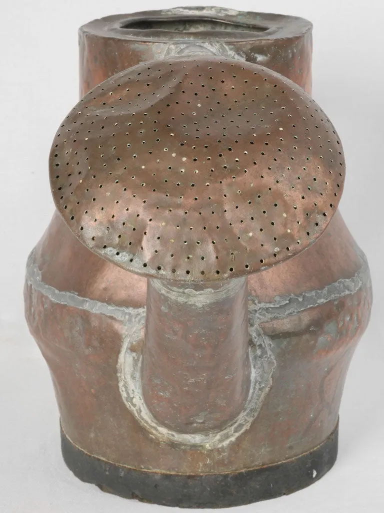 18th Century French Copper Potbelly Watering Can