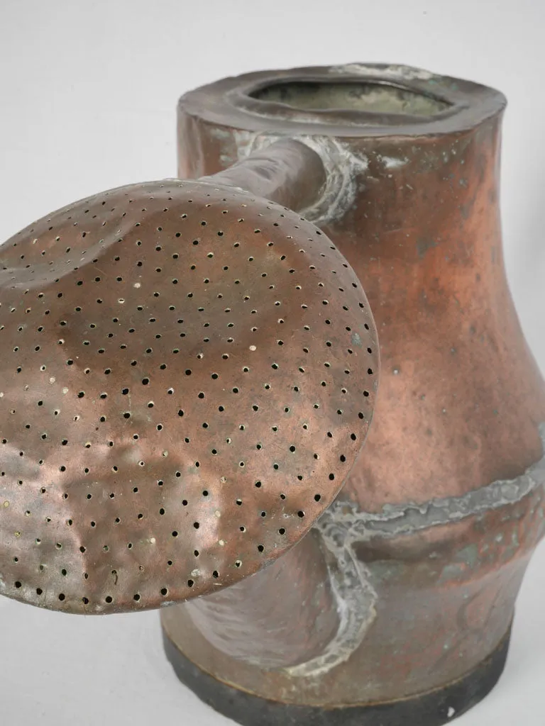 18th Century French Copper Potbelly Watering Can