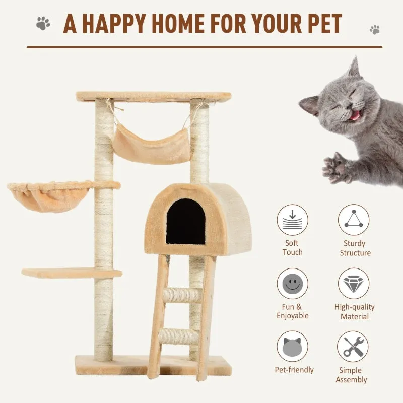 39" Cat Tree Activity Centre - Deep Cream