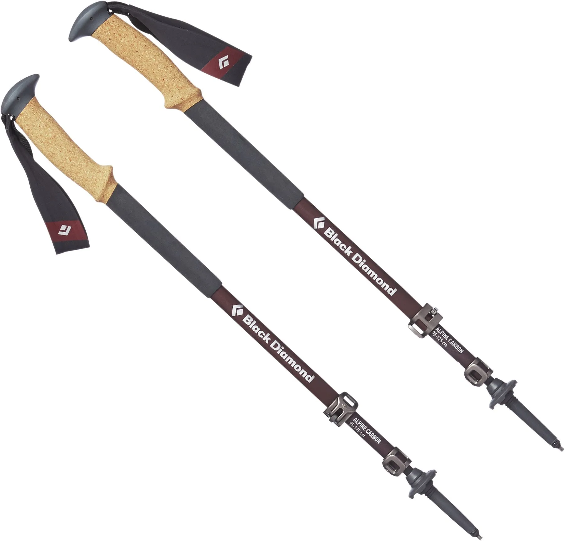 Alpine Carbon Cork Trekking Poles - Pair - Women's Black Diamond, Red