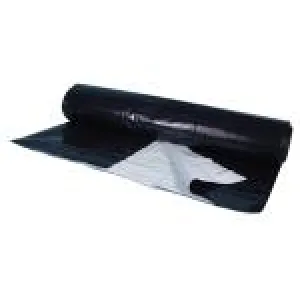 Berry Plastics Black/White Poly Sheeting Commercial Size - 5 mil 24 ft x 100 ft