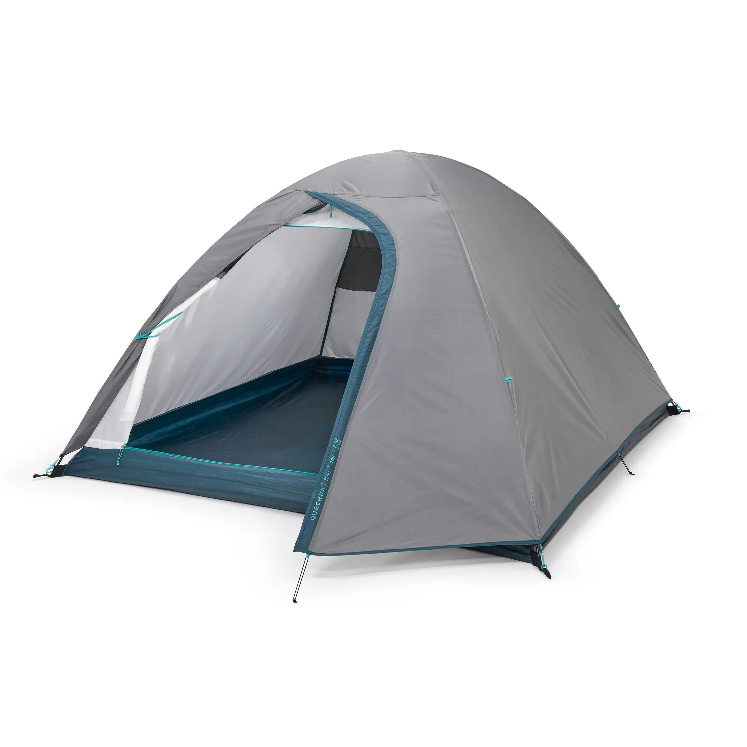 Camping tent Quechua MH100 3-person, grey/blue