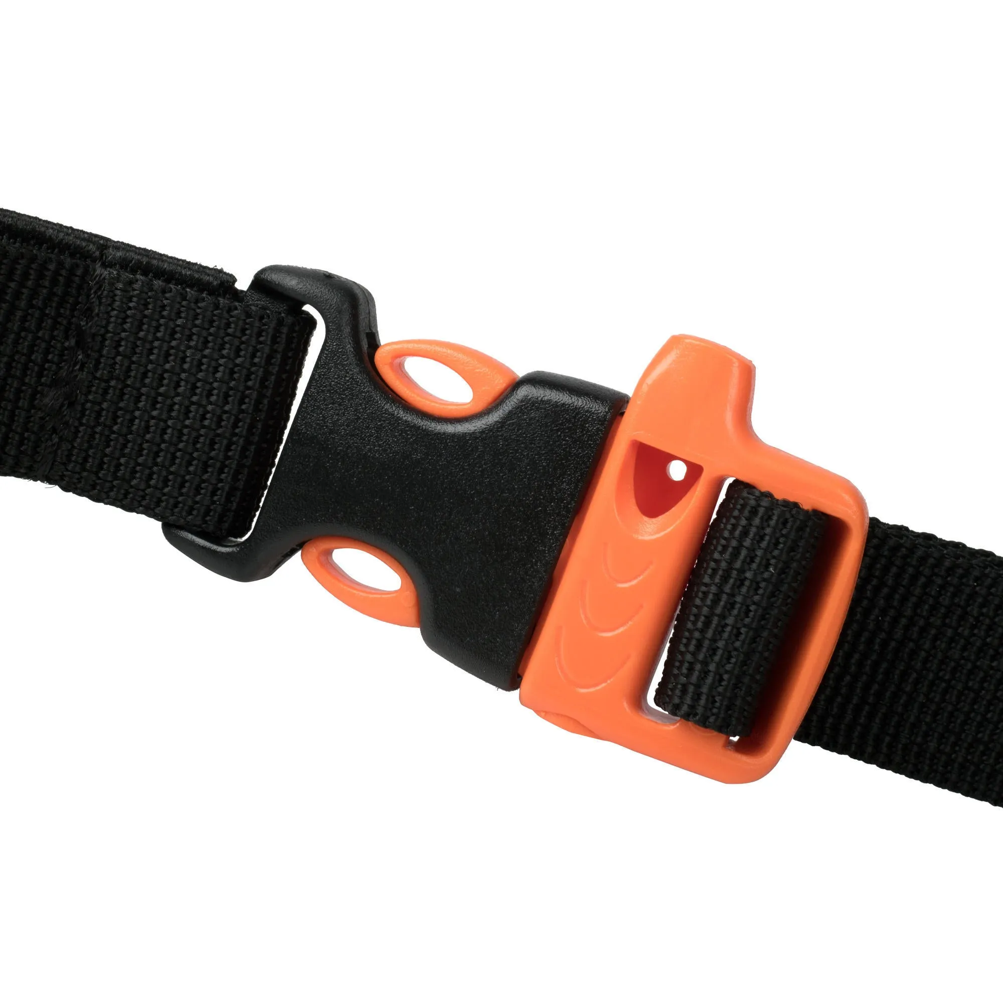 Chest strap for trekking and tourist backpacks Forclaz, black-orange