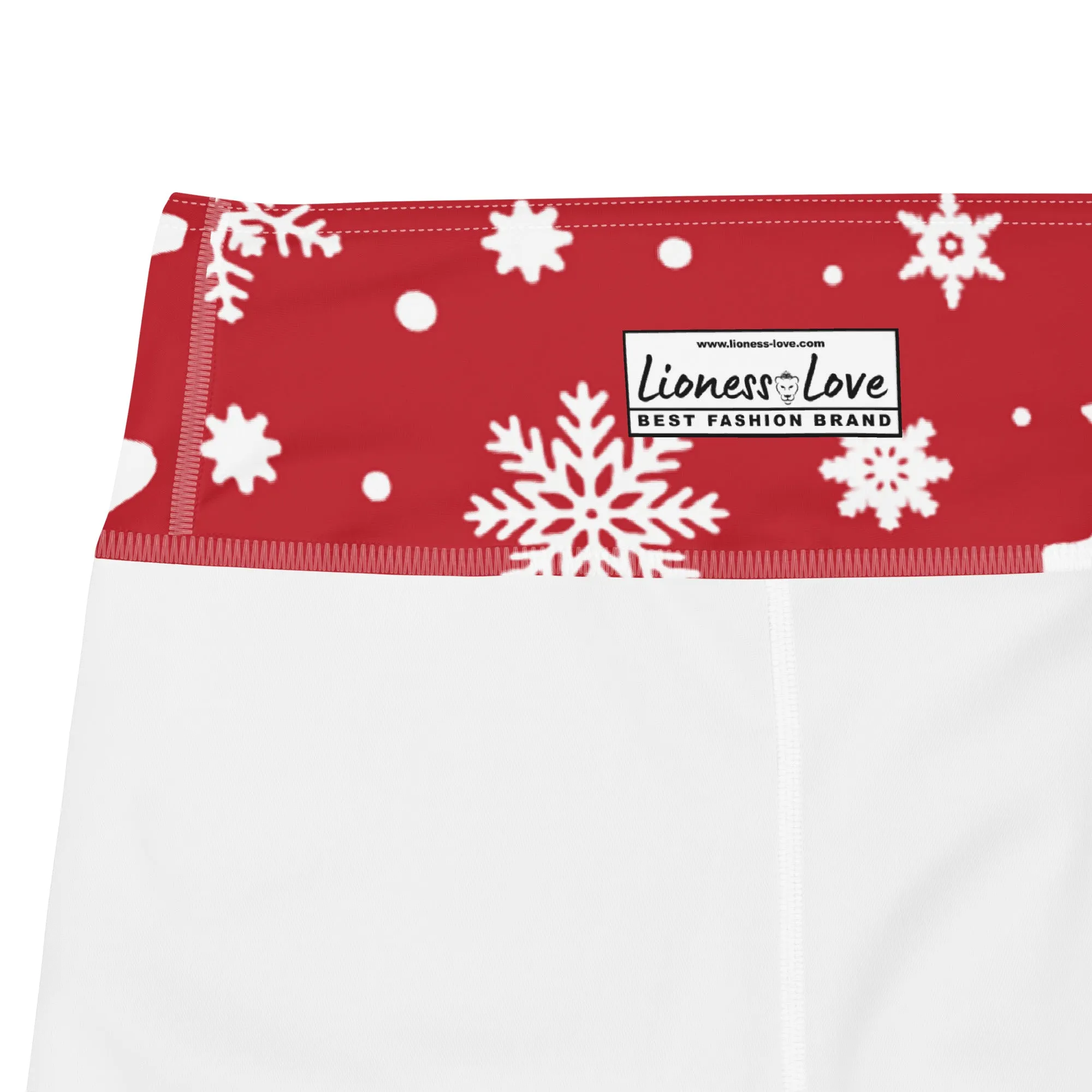 Christmas Deer Yoga Leggings, lioness-love