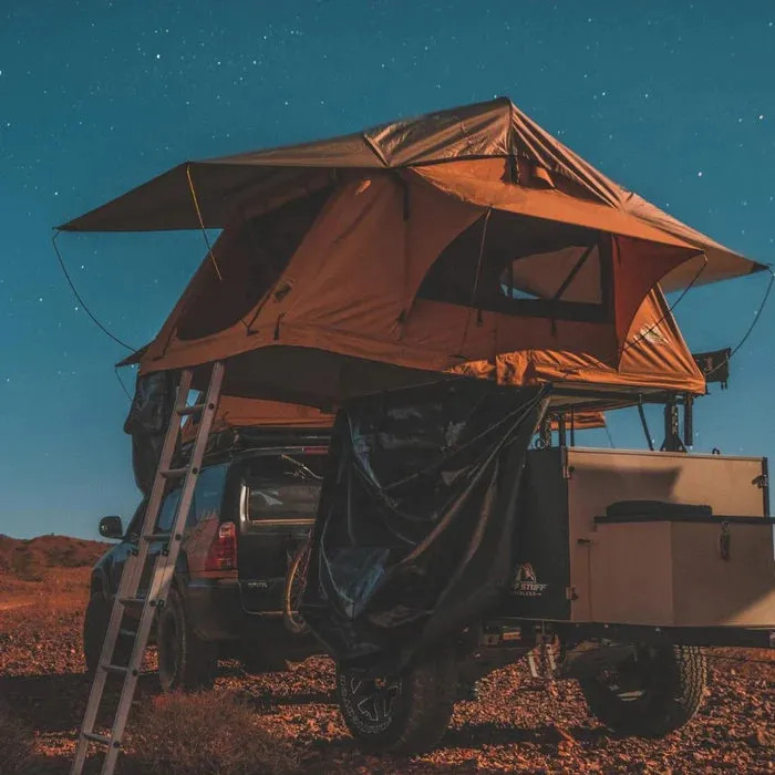 DELTA ROOFTOP TENT, 2 PERSON, TAN, SOLD BY TUFF STUFF OVERLAND