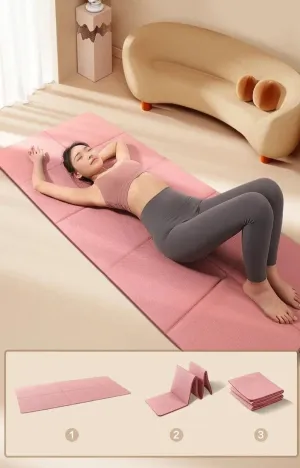 Eco-Friendly Double-Sided Foldable Yoga Mat - Non-Slip & Portable