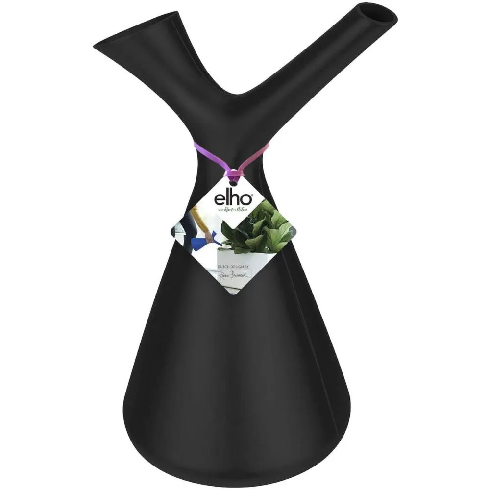 Elho 1.7 Litre Living Black Plunge Watering Can