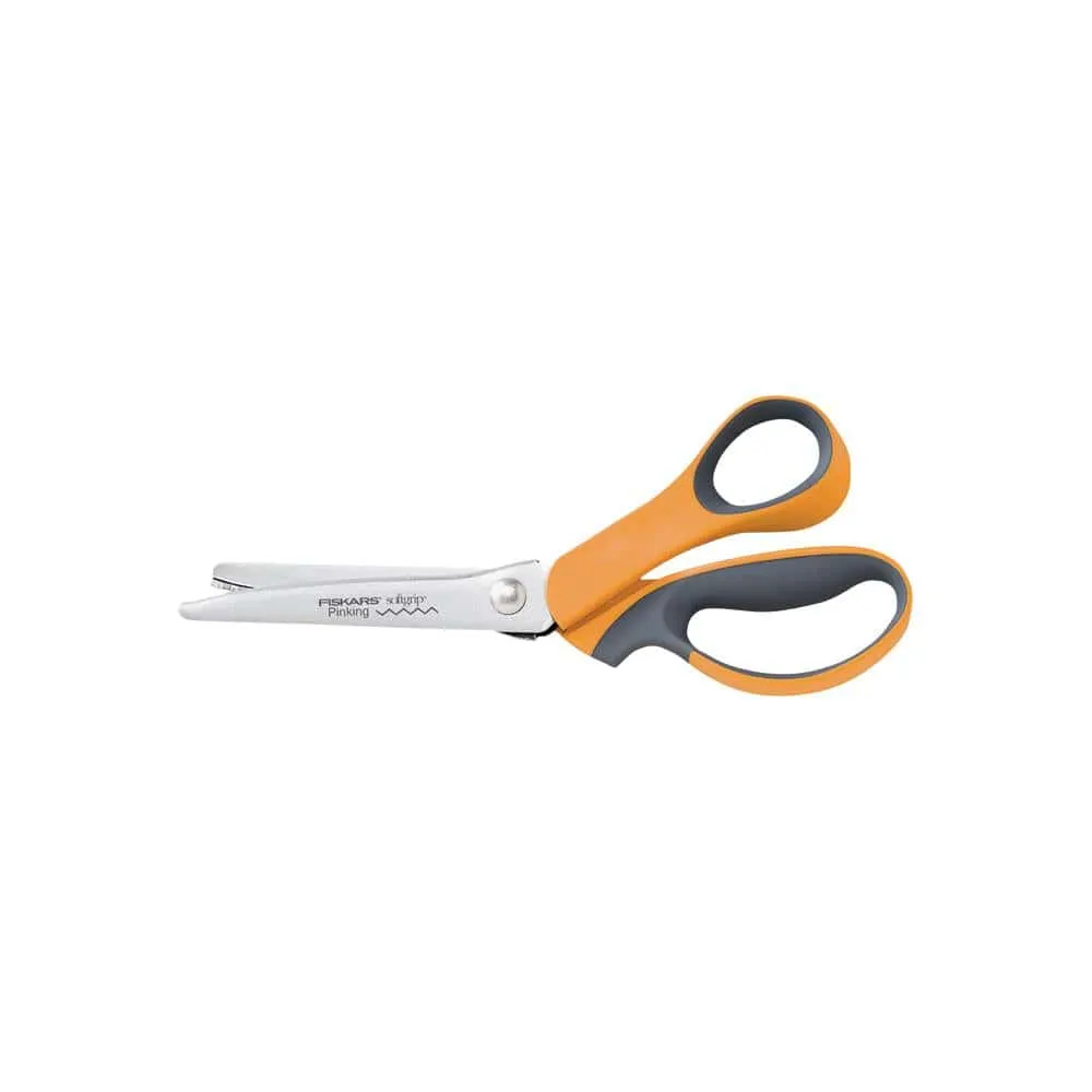 Fiskars Softgrip Pinking Shears, 9.5"