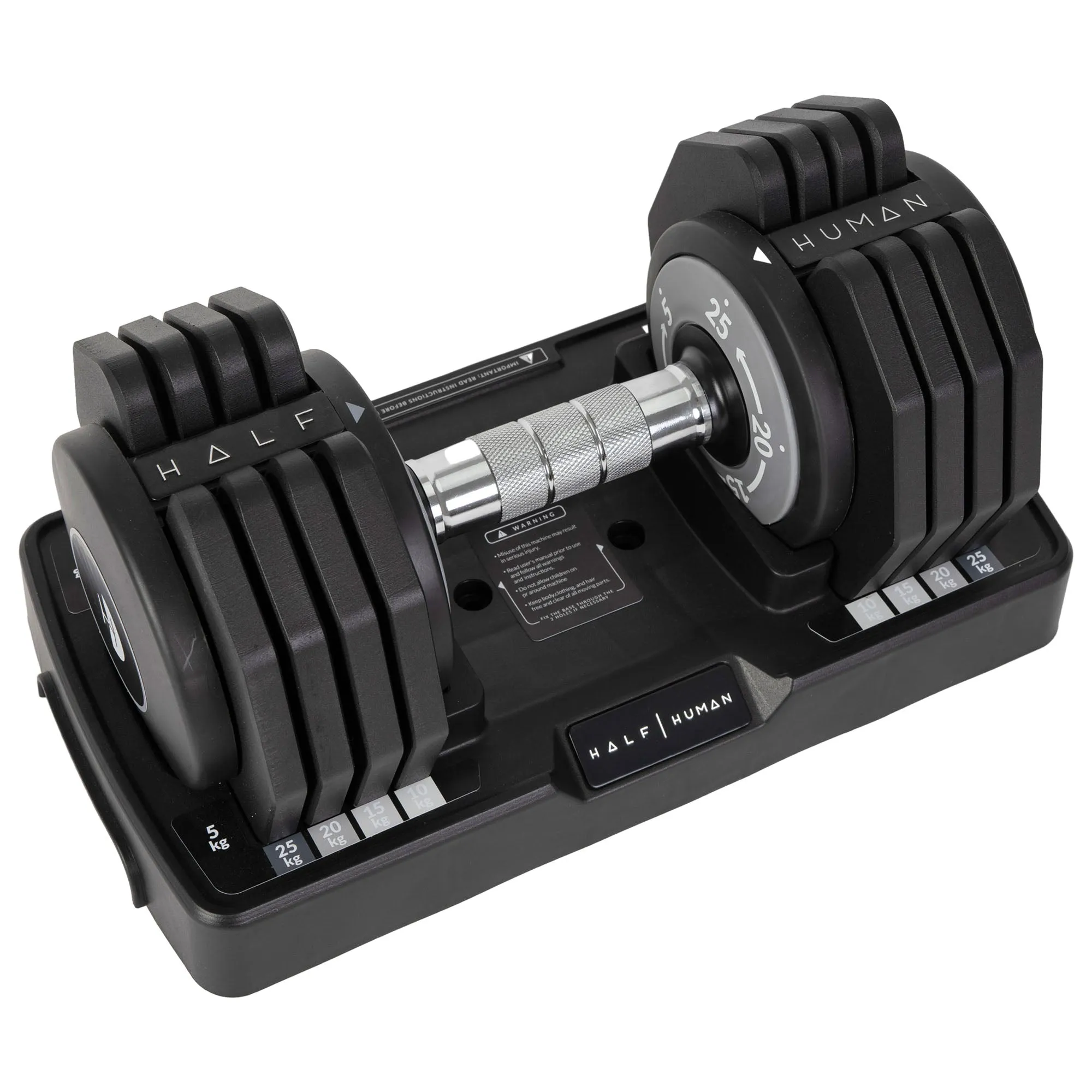 Half Human 25kg Adjustable Dumbbell Set