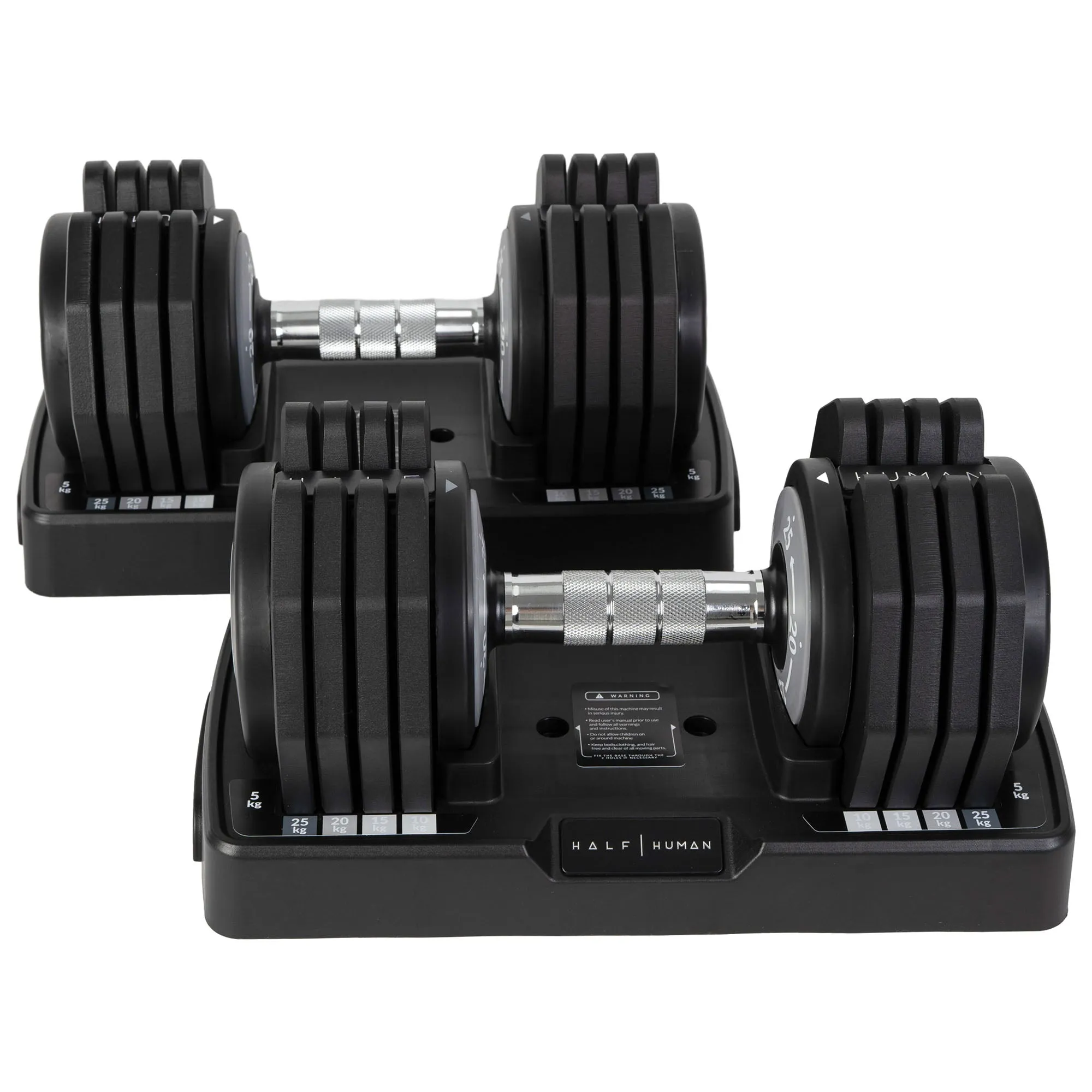 Half Human 25kg Adjustable Dumbbell Set