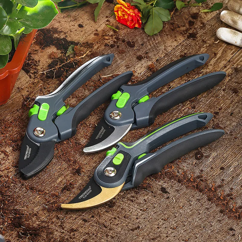 Heavy Duty Garden Clippers,Pruning Shears with Adjustable Thumb Lock,