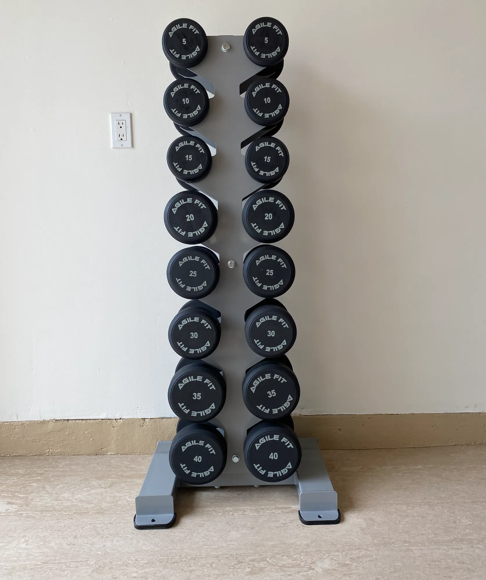 Inflight 8 Pair Vertical Dumbbell Rack