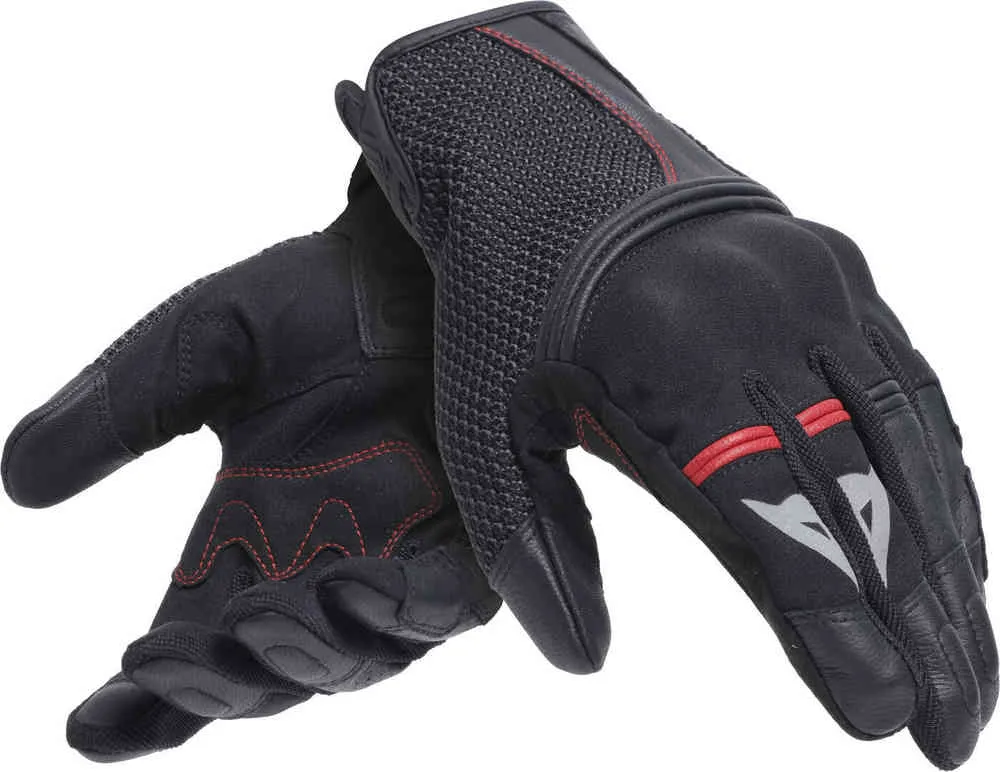 Motorcycle gloves Namib Dainese, black red