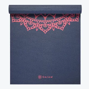 Navy Fleur Marrakesh Yoga Mat (4mm)