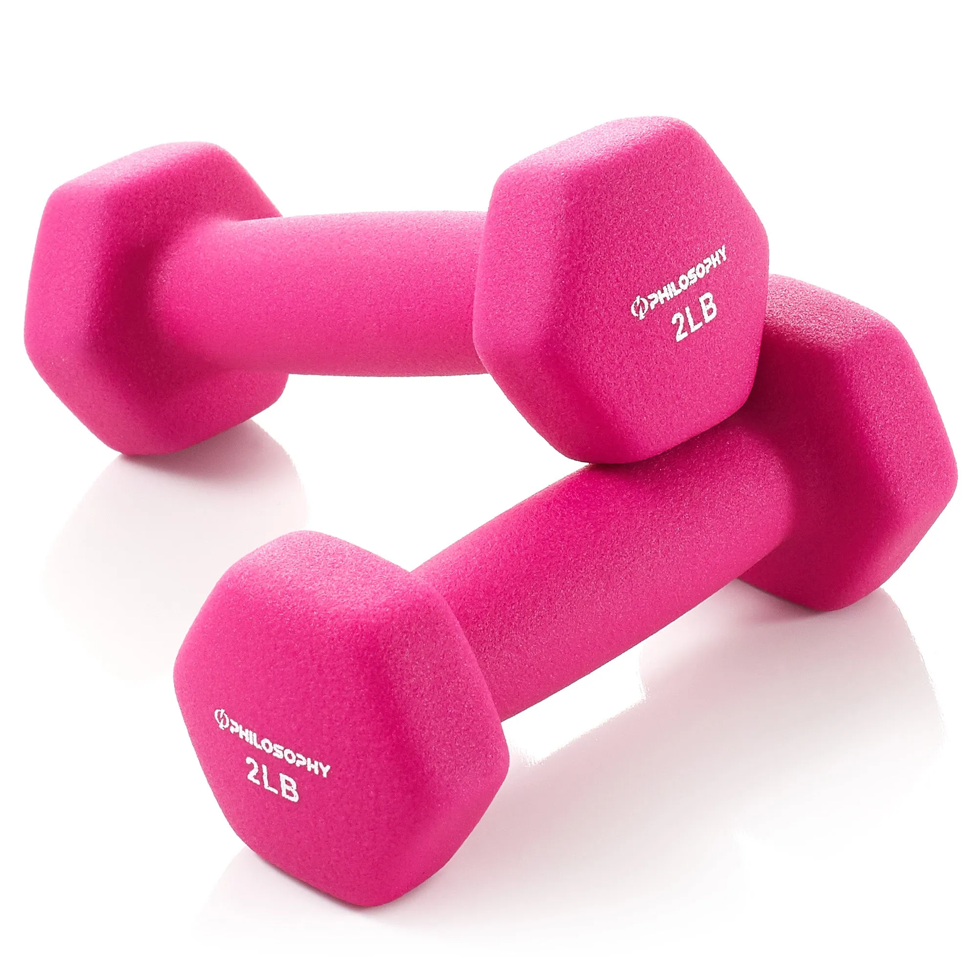 Neoprene Dumbbell Hexagon Hand Weights, Set of 2 - Strength Training