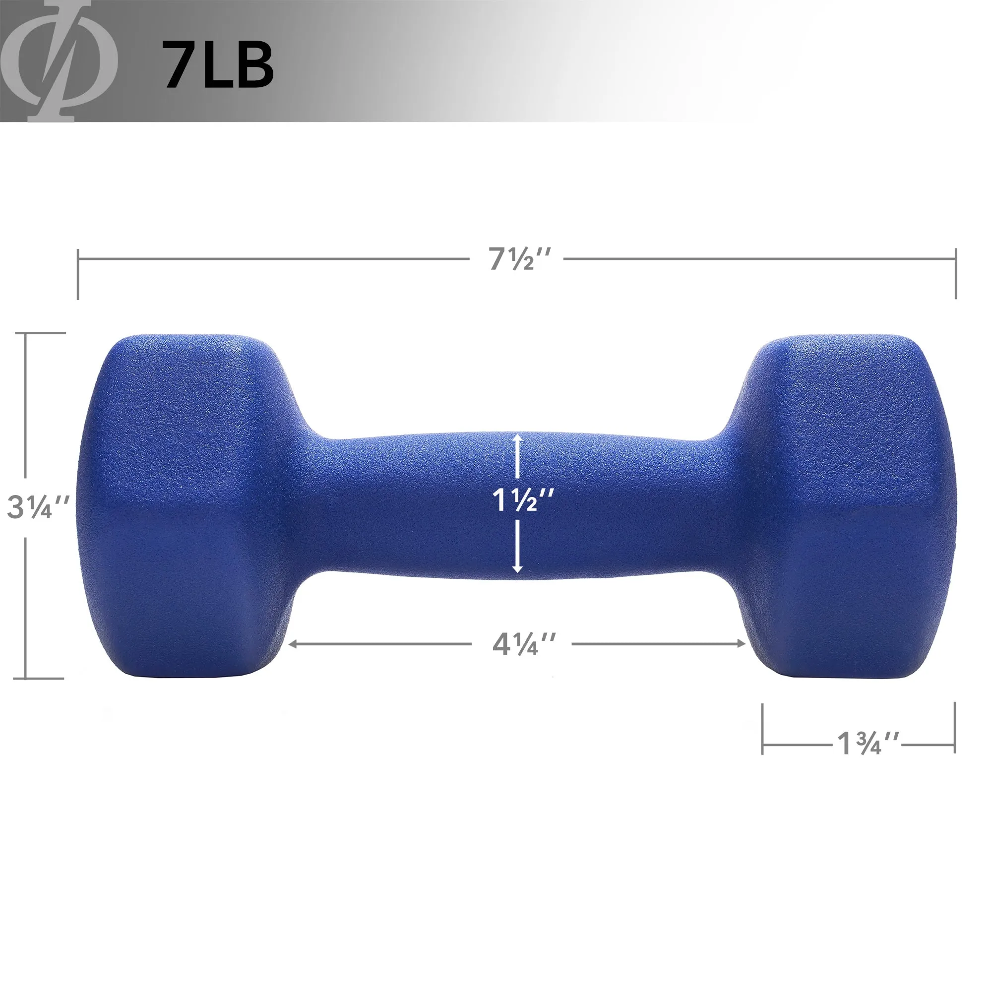 Neoprene Dumbbell Hexagon Hand Weights, Set of 2 - Strength Training