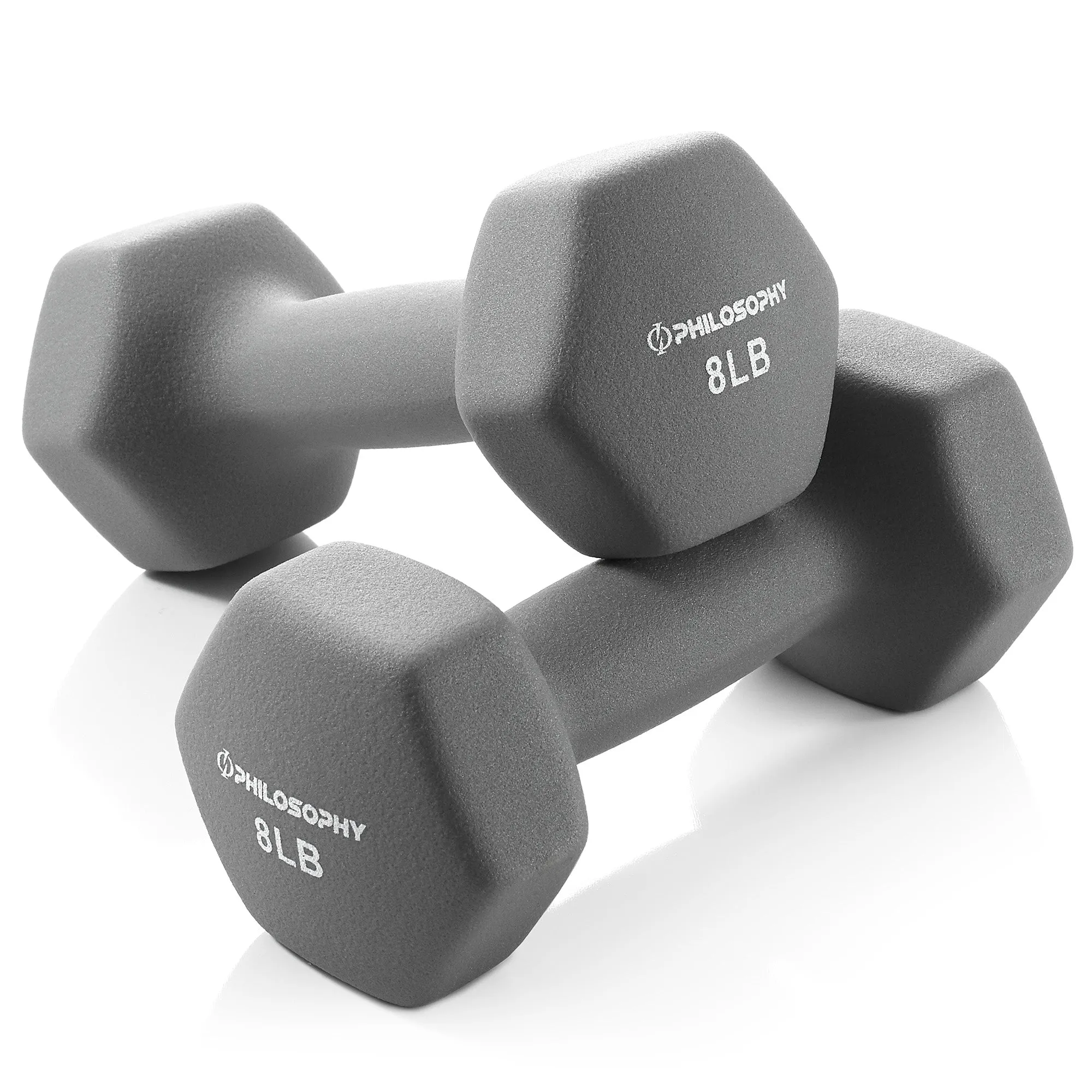 Neoprene Dumbbell Hexagon Hand Weights, Set of 2 - Strength Training