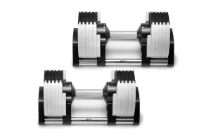 NÜOBELL 50lb Adjustable Dumbbells (Ash)