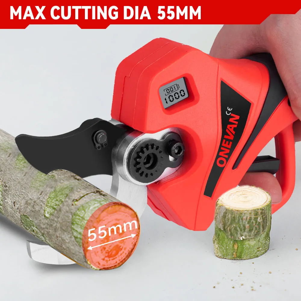 ONEVAN 61mm Brushless Cordless Electric Pruning Shears | For Makita 18V Battery