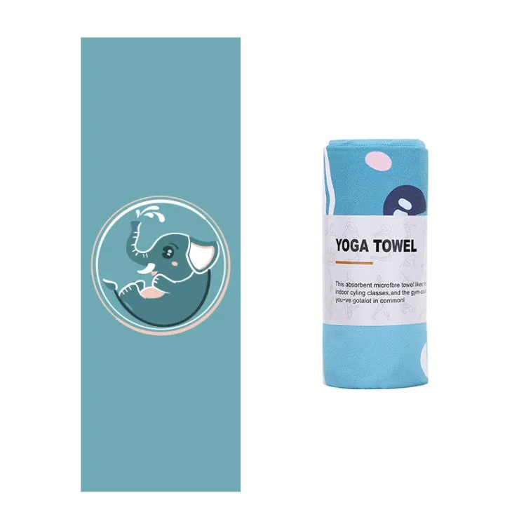 Printed Soft Yoga Mat Non-Slip Yoga Towel, Size: 185 x 65cm(Sen Luo Vientiane)