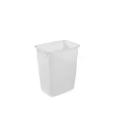 Rubbermaid Open Top Wastebasket 9 Gallon, White