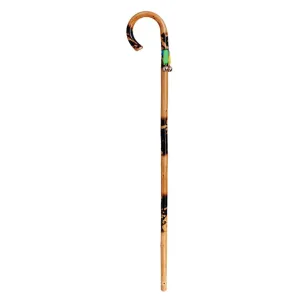 Segorbina De Bastones Kids's Curved Wooden Walking Stick With Bells 70cm