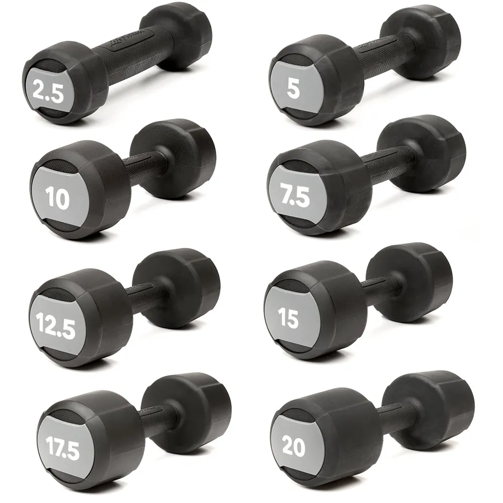 Studio Urethane Dumbbell Set with Rack