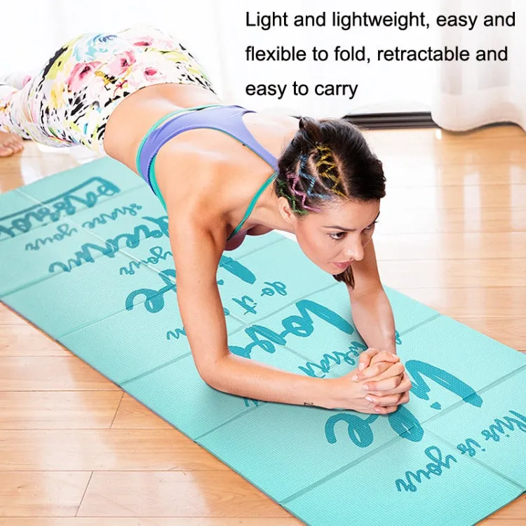 YM15C Portable Travel Thick Fold Yoga Pad Student Nnap Mat, Thickness: 2mm (Pink)