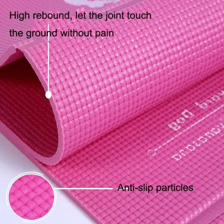 YM15C Portable Travel Thick Fold Yoga Pad Student Nnap Mat, Thickness: 2mm (Pink)